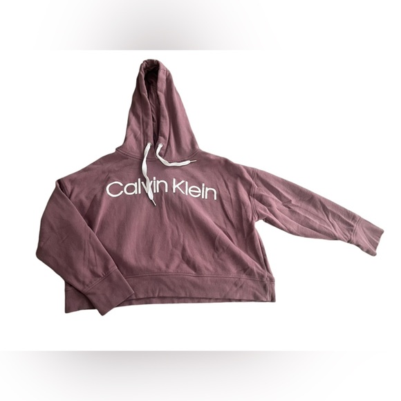 Calvin Klein Performance Tops - Calvin Klein Cropped Athleisure Performance Hoodie Sweatshirt  XL Extra Large